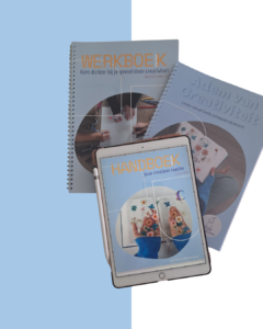het is een foto van de drie werkboeken die ik gemaakt heb bij elkaar